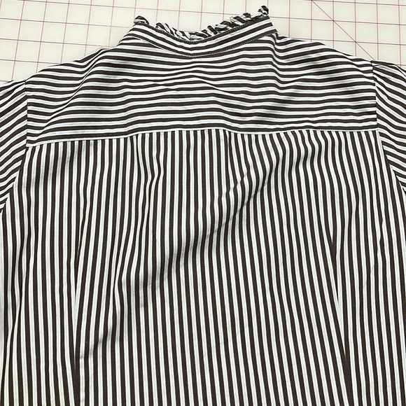 GAP Black and White Striped Blouse - Picture 7 of 16